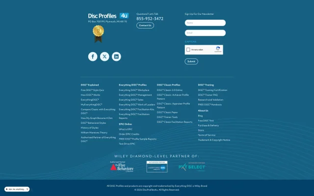 DiSC Profiles 4u, project capture 5